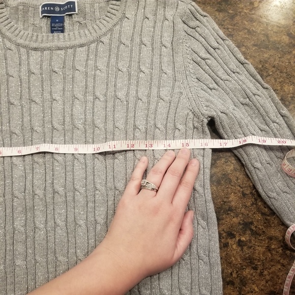 Sparkley Gray Sweater - Picture 3 of 5